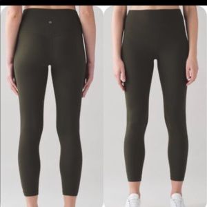 Dark olive align pants size 4